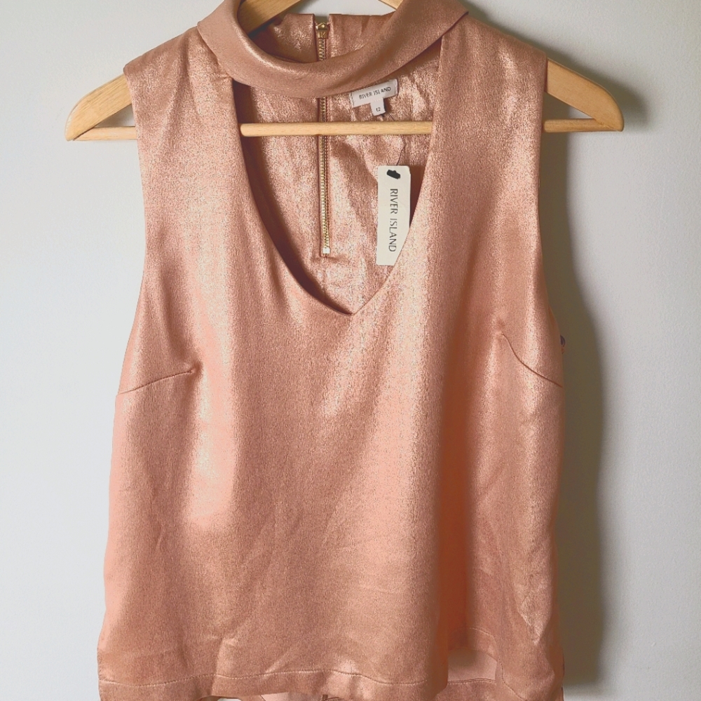NWT Rose Gold Blouse